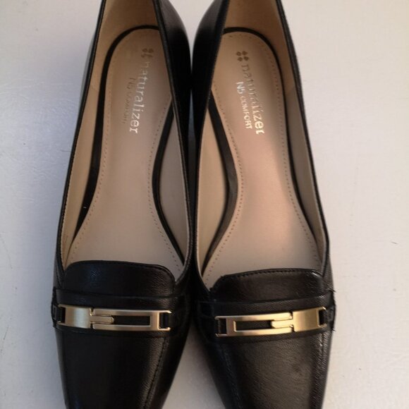Naturalizer Shoes - Naturalizer Ladies Size 6 1/2 Black Faux Leather Dress Shoes